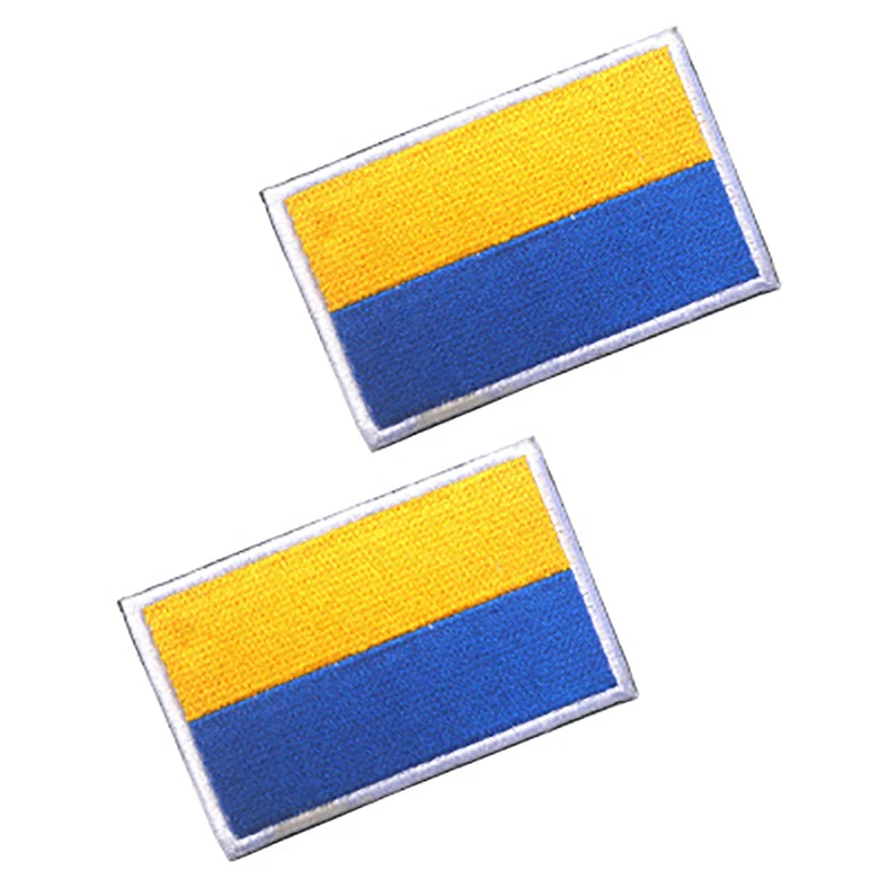 80*50mm Ukraine Flag Embroidered Badge Military Tactical Badges Fabric Armband Stickers Clothing Backpack Cap Patch Patches
80*50mm Ukraine Flag Embroidered Badge Military Tactical Badges Fabric Armband Stickers Clothing Backpack Cap Patch Patches