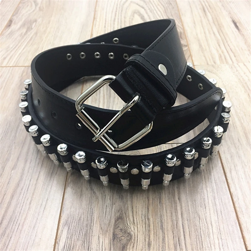 2018 PU Leather Korea Fashion Style White Punk Strap Waist Motorcycle Metal Bullet Rivet Belt For Female Male Vintage Belts
2018 PU Leather Korea Fashion Style White Punk Strap Waist Motorcycle Metal Bullet Rivet Belt For Female Male Vintage Belts