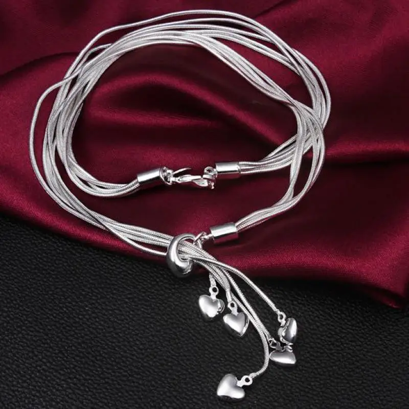 Neckless Jewelery Silver 925 Sterling Silver Necklace Statement Maxi Collier Jewelry Collares Colar Bijoux Women Love Chain 2018
Neckless Jewelery Silver 925 Sterling Silver Necklace Statement Maxi Collier Jewelry Collares Colar Bijoux Women Love Chain 2018