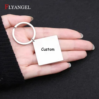 Engraved Personalized Custom Letter Name DIY Square Design KeyChains Stainless Steel Charm Bag Car KeyChain Gifts For Couples
Engraved Personalized Custom Letter Name DIY Square Design KeyChains Stainless Steel Charm Bag Car KeyChain Gifts For Couples