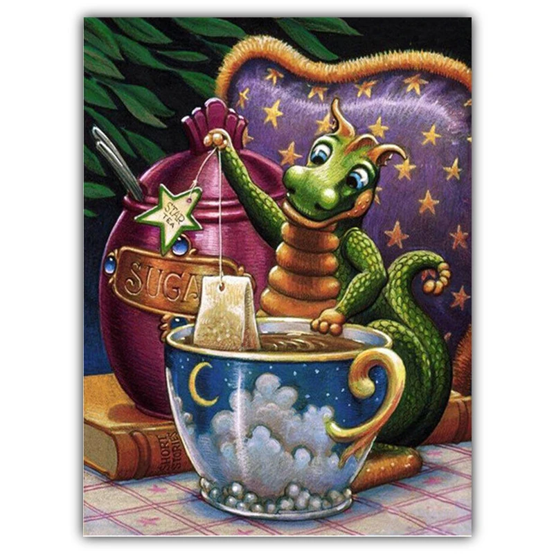 DIY diamond painting cartoon dragon pattern 5D diamond embroidery cross stitch wall decoration mosaic crafts
DIY diamond painting cartoon dragon pattern 5D diamond embroidery cross stitch wall decoration mosaic crafts