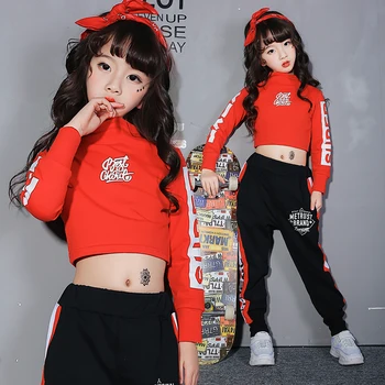 Fashion Jazz Dance Costume For Girls Red Hip Hop Stage Clothing Kids Street Dance Performance Clothes Practice Dance Wear DC1954
Fashion Jazz Dance Costume For Girls Red Hip Hop Stage Clothing Kids Street Dance Performance Clothes Practice Dance Wear DC1954