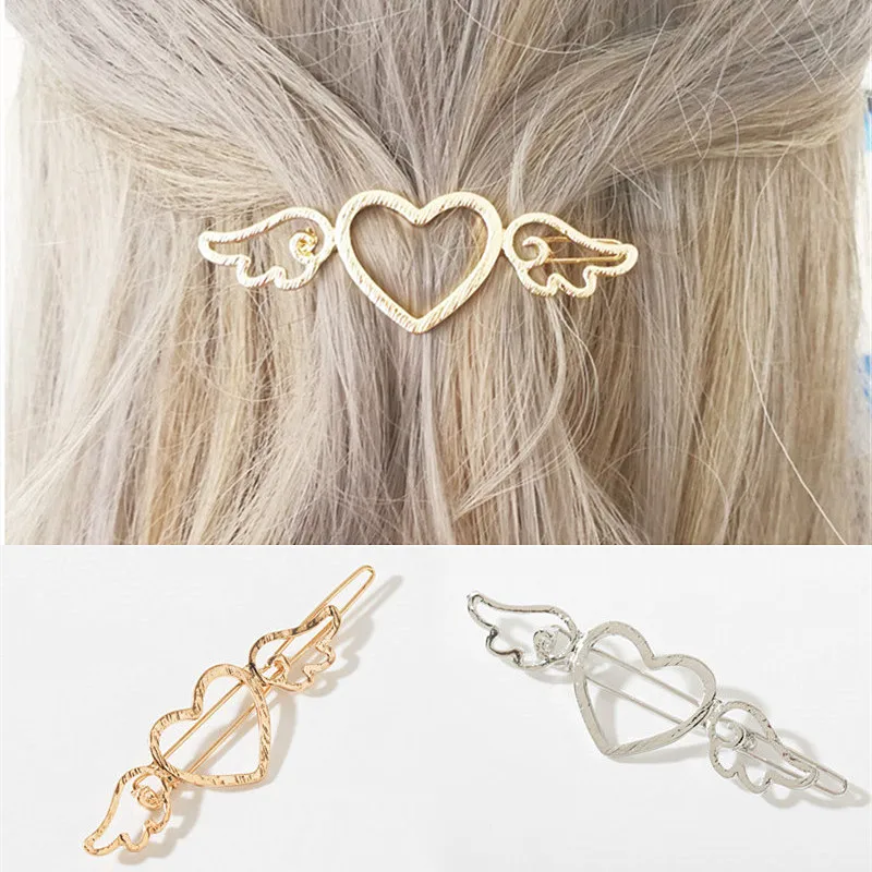 Fashion Korean Love Wings Hairpins Metal Love Heart Hair Barrettes Girls Women Hair Accessories Hair Holder Side Clip Gift
Fashion Korean Love Wings Hairpins Metal Love Heart Hair Barrettes Girls Women Hair Accessories Hair Holder Side Clip Gift