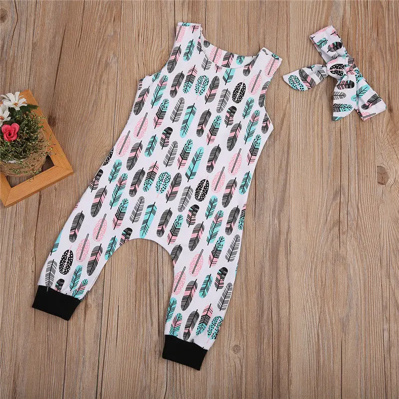 Summer Infant Newborn Baby Boys Girls Feather Romper Jumpsuit 2PCS Outfit Casual Sleeveless Sunsuit
Summer Infant Newborn Baby Boys Girls Feather Romper Jumpsuit 2PCS Outfit Casual Sleeveless Sunsuit