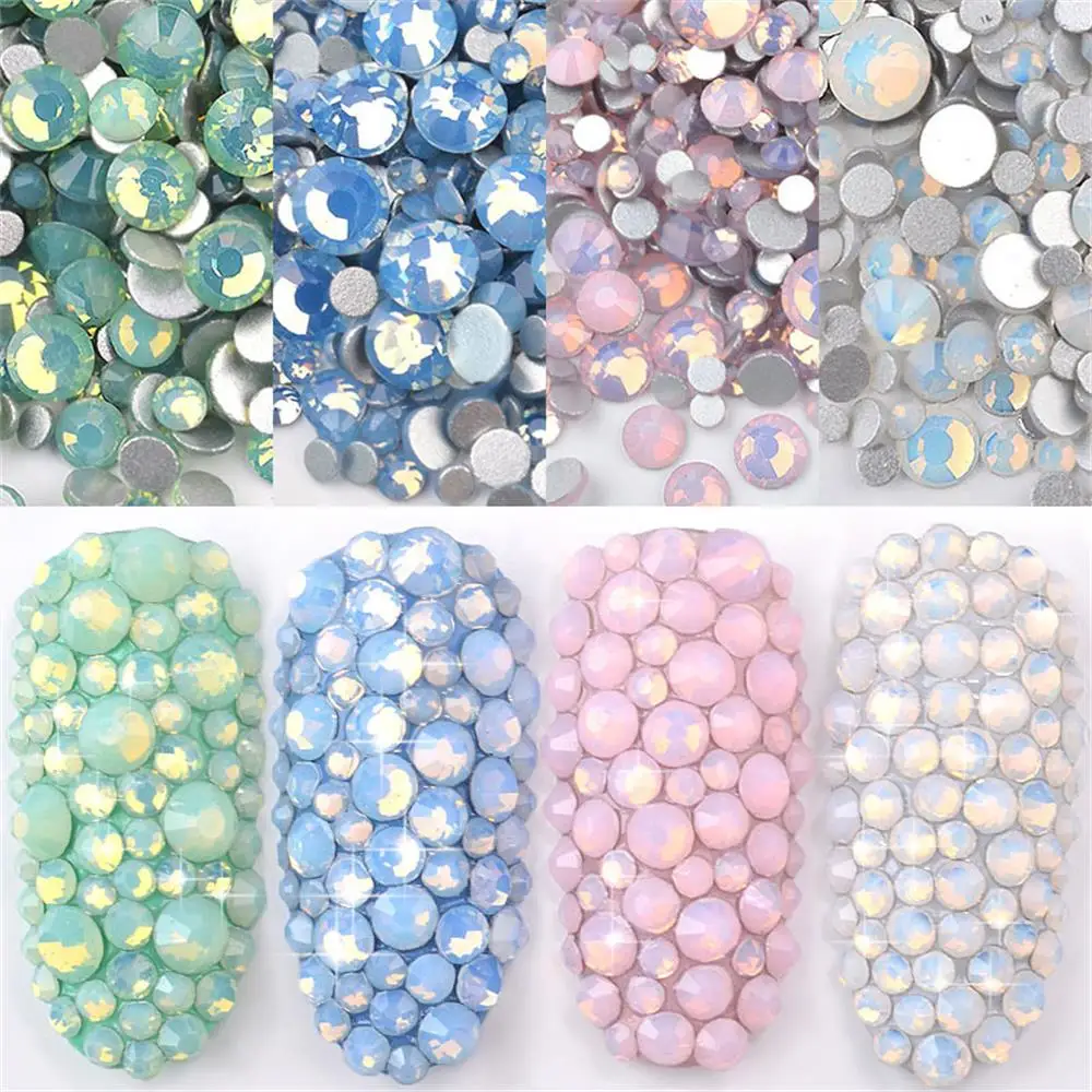 1Bag Mixed Size Flat Bottom Crystal Glass For Nail Art Decors Colorful Opal Nail Art Rhinestones Beauty Nails Base Polish UV Gel
1Bag Mixed Size Flat Bottom Crystal Glass For Nail Art Decors Colorful Opal Nail Art Rhinestones Beauty Nails Base Polish UV Gel