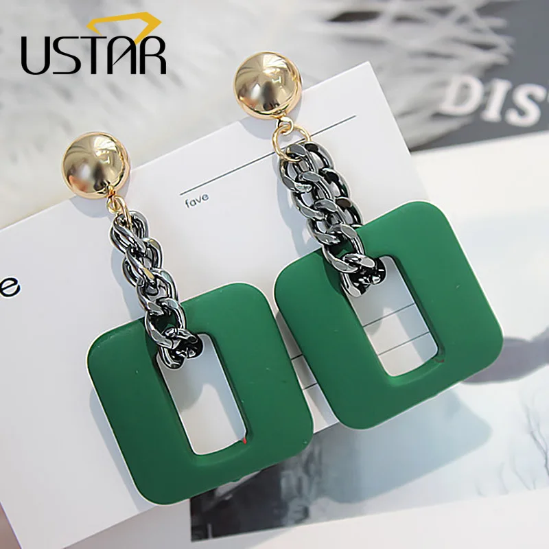 USTAR New Square Statement Drop Earrings for Women Geometric long Dangle Earrings female 2018 Fashion Jewelry hanging Oorbellen
USTAR New Square Statement Drop Earrings for Women Geometric long Dangle Earrings female 2018 Fashion Jewelry hanging Oorbellen