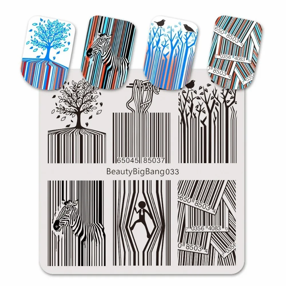 Beauty Big Bang Stamping Plate Bar Code Zebra Striped Funny Noodles Image for Nail Art Polish Stainless Steel Stamping Plates
Beauty Big Bang Stamping Plate Bar Code Zebra Striped Funny Noodles Image for Nail Art Polish Stainless Steel Stamping Plates