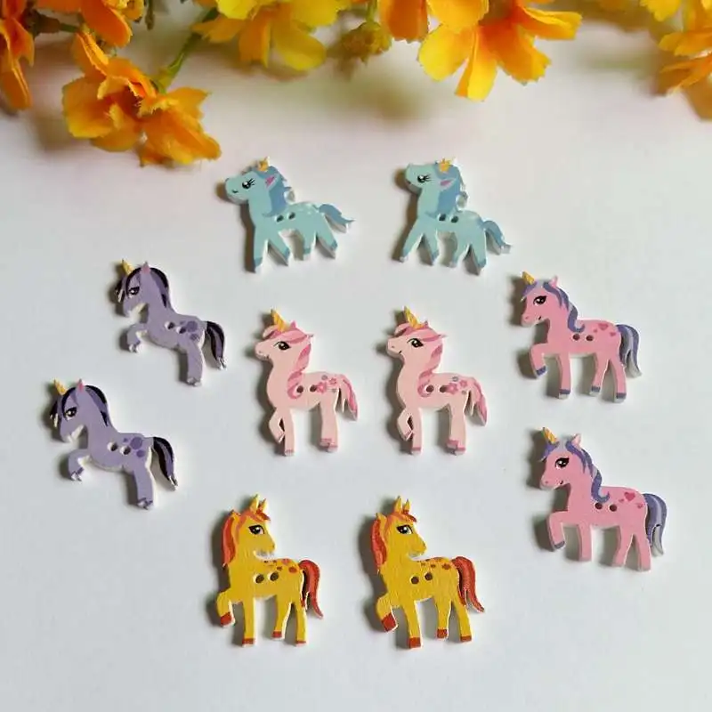 120pcs Mixed 2 Holes Cartoon Lovely unicorn Buttons Cartoons Wood Sewing Buttons Scrapbooking Supplies
120pcs Mixed 2 Holes Cartoon Lovely unicorn Buttons Cartoons Wood Sewing Buttons Scrapbooking Supplies