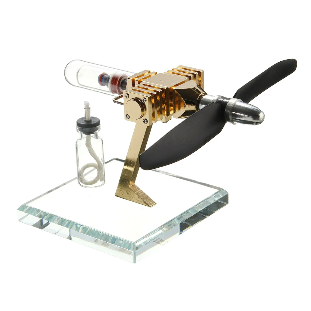 Hot Air Propeller Stirling Engine Model Kits Steam Power Motor Conversion of Heat Energy to Mechanical Work
Hot Air Propeller Stirling Engine Model Kits Steam Power Motor Conversion of Heat Energy to Mechanical Work