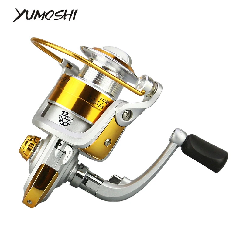 Yumoshi Brand Fly Sea Fishing Reel Silver Pre-Loading Spinning Fishing Wheel Fake Bait Casting Ocean Lake Rubber Handle
Yumoshi Brand Fly Sea Fishing Reel Silver Pre-Loading Spinning Fishing Wheel Fake Bait Casting Ocean Lake Rubber Handle