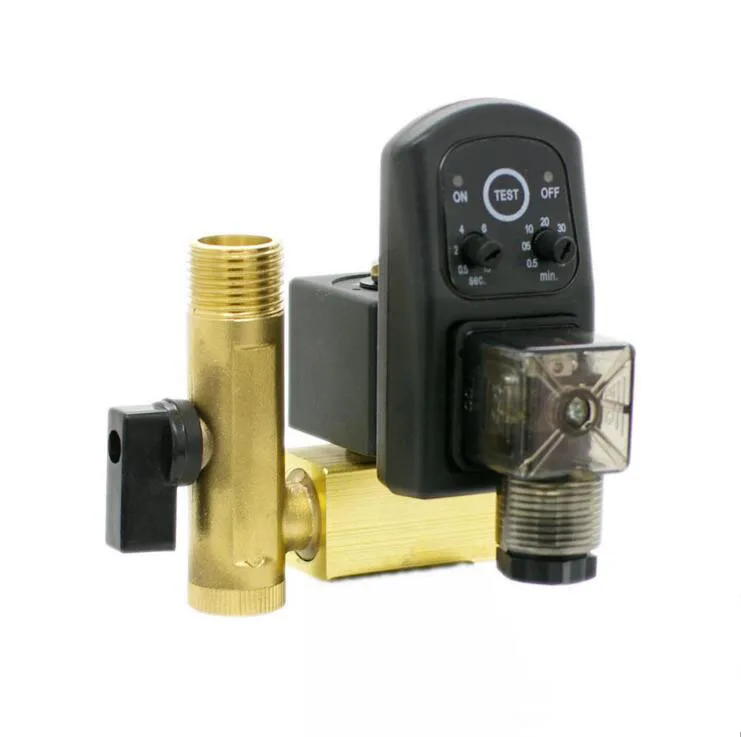 1/2" Solenoid valve with Timer Two-way eletric solenoid valve with timer Auto Drain solenoid valve
1/2" Solenoid valve with Timer Two-way eletric solenoid valve with timer Auto Drain solenoid valve