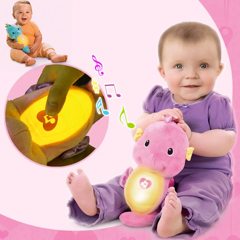 27.5x13.5x8.5CM Original Price Soothe & Glow Seahorse Doll Baby Sleeping Plush Toy Blue and Pink Style Baby Hold Toys Plastic 
27.5x13.5x8.5CM Original Price Soothe & Glow Seahorse Doll Baby Sleeping Plush Toy Blue and Pink Style Baby Hold Toys Plastic