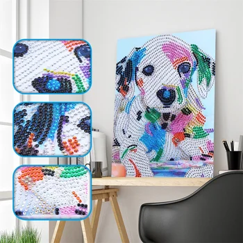Partial Special Shaped Crystal Diamond Rhinestones Diamond Embroidery Colorful Dog Diamond Painting Animal Cross Stitch Decor
Partial Special Shaped Crystal Diamond Rhinestones Diamond Embroidery Colorful Dog Diamond Painting Animal Cross Stitch Decor