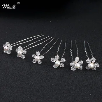 Miallo 12Pcs/lot Women Rhinestones Pearl Flower Hairpins for Hair Fashion Wedding Hair Fork Jewelry Accessories Hairpieces
Miallo 12Pcs/lot Women Rhinestones Pearl Flower Hairpins for Hair Fashion Wedding Hair Fork Jewelry Accessories Hairpieces