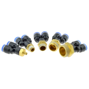 Pneumatic Fitting Y Shaped Tee 10mm 6mm 8mm 12mm OD Hose Tube M5 1/8" 1/4" 3/8" 1/2" BSP Male Thread 3 way Air Coupler Connector
Pneumatic Fitting Y Shaped Tee 10mm 6mm 8mm 12mm OD Hose Tube M5 1/8" 1/4" 3/8" 1/2" BSP Male Thread 3 way Air Coupler Connector