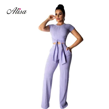 Womens Fashion Pit Bar Motion Suits 2019 Summer New Womens Casual Short Sleeve Bandage Tops+Trousers Females Slim 2 Piece Suits
Womens Fashion Pit Bar Motion Suits 2019 Summer New Womens Casual Short Sleeve Bandage Tops+Trousers Females Slim 2 Piece Suits