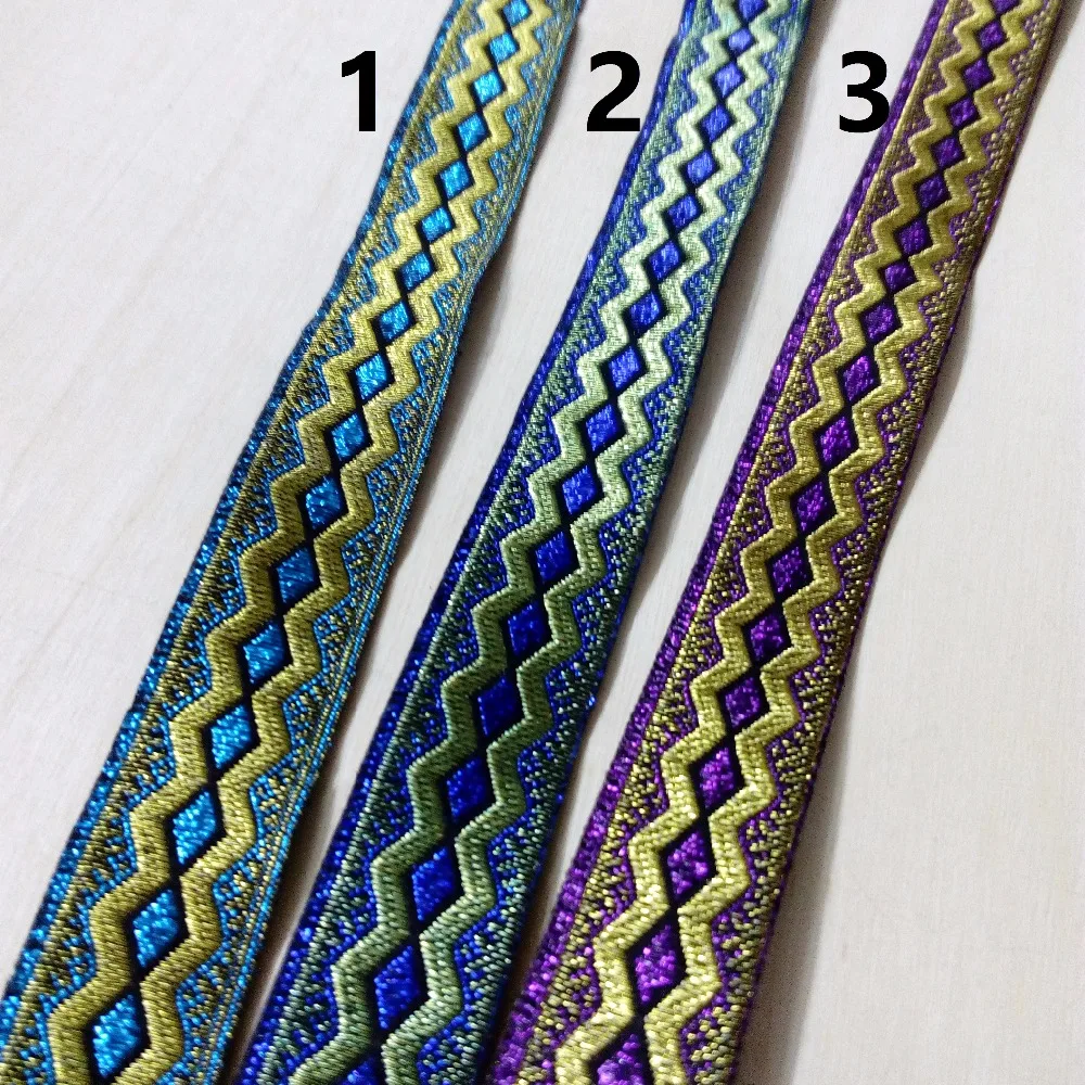 2cm 20mm 7/8' Filigreeturquoise Blue Purple Shiny Rhombus Zigzag Diy Garment Costume Dog Collar National Jacquard Webbing Ribbon
2cm 20mm 7/8' Filigreeturquoise Blue Purple Shiny Rhombus Zigzag Diy Garment Costume Dog Collar National Jacquard Webbing Ribbon