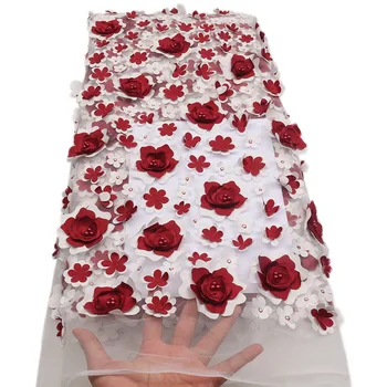 2018 High Quality African 3D Flowers Tulle Lace Fabric Nigerian French Fashionable Trim Beads Mesh Tulle Lace Fabric XZ1719B-1
2018 High Quality African 3D Flowers Tulle Lace Fabric Nigerian French Fashionable Trim Beads Mesh Tulle Lace Fabric XZ1719B-1