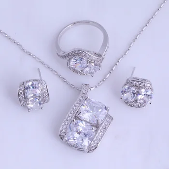Love Monologue Beautifu Cubic Zirconia Silver Color Jewelry Sets for Wedding Ring Size 6 / 7 / 8 / 9 Free Jewelry Bag H0292
Love Monologue Beautifu Cubic Zirconia Silver Color Jewelry Sets for Wedding Ring Size 6 / 7 / 8 / 9 Free Jewelry Bag H0292