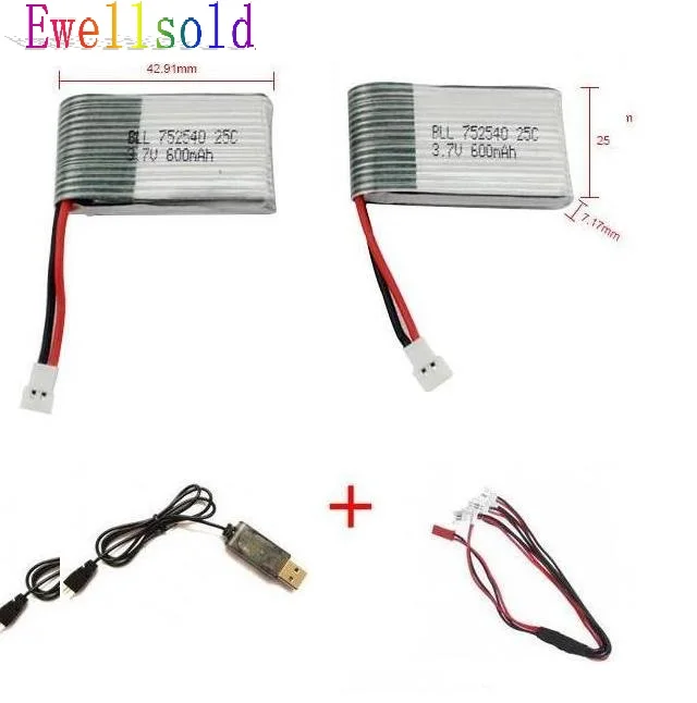Литий-полимерный аккумулятор 3,7 в 600 мАч 25c + зарядное устройство usb для Syma X5 X5C X5SC X5SW TK M68 CX-30 K60 905 V931 RC Drone Par
Литий-полимерный аккумулятор 3,7 в 600 мАч 25c + зарядное устройство usb для Syma X5 X5C X5SC X5SW TK M68 CX-30 K60 905 V931 RC Drone Par