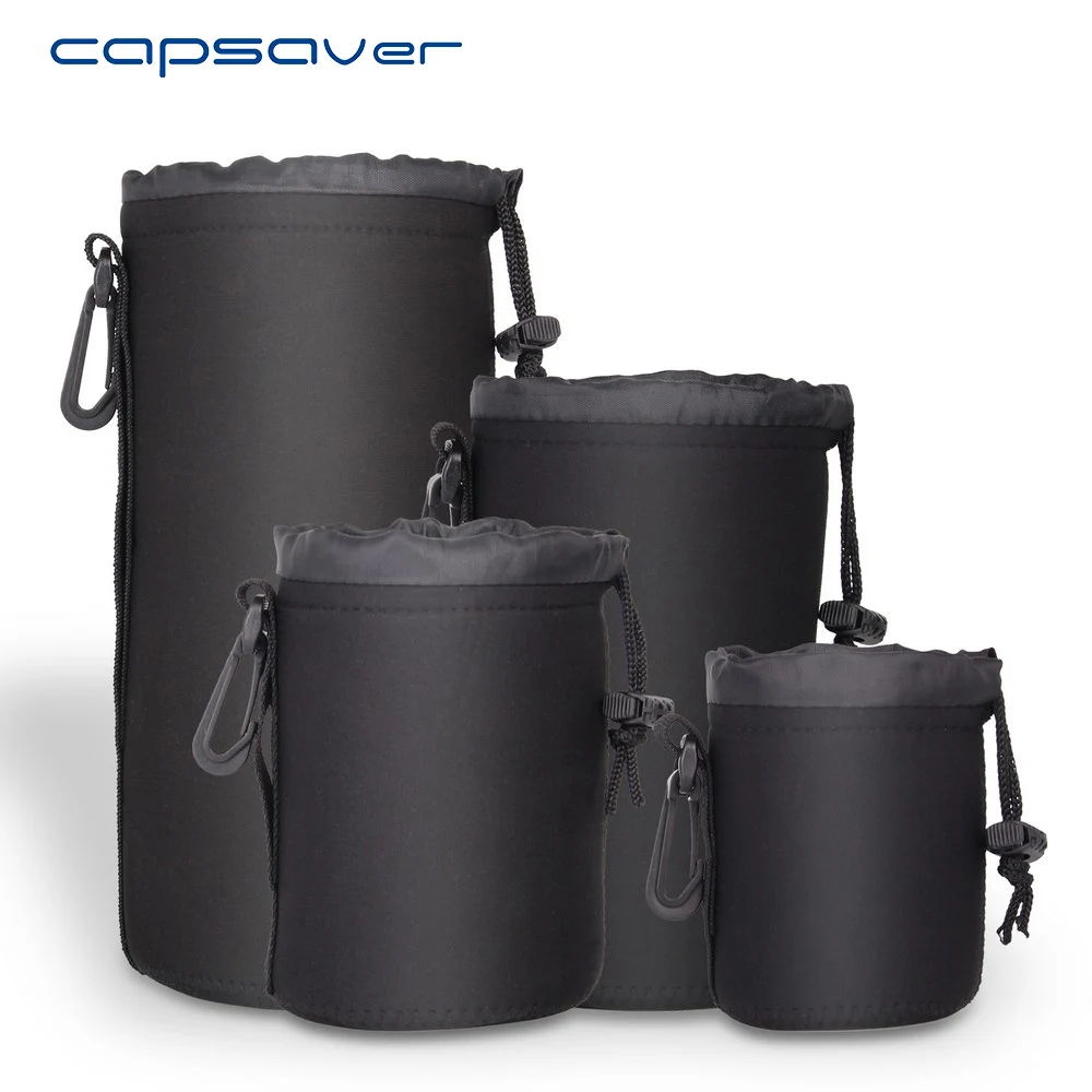 capsaver 4pcs/lot High Quality Neoprene Camera Lens Pouch Set Thick Protective Soft Pouches Bag Case for Canon Nikon Sony
capsaver 4pcs/lot High Quality Neoprene Camera Lens Pouch Set Thick Protective Soft Pouches Bag Case for Canon Nikon Sony