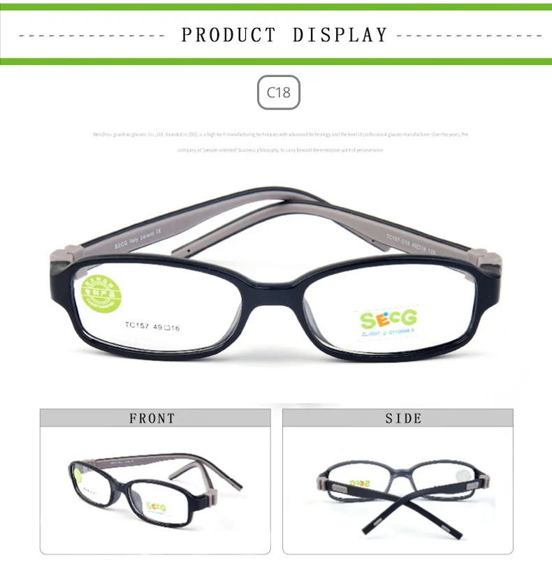 Young Model Wearing SECG Eyeglasses