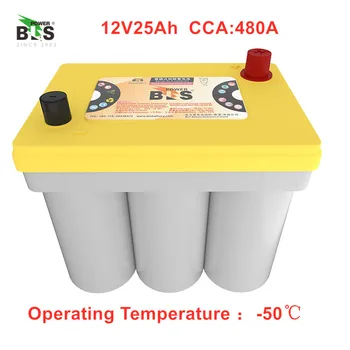 BLS Spiral AGM battery yello top 12V25AH Modified vehicle car Low temperature - racing starting battery CCA480A Spare RV
BLS Spiral AGM battery yello top 12V25AH Modified vehicle car Low temperature - racing starting battery CCA480A Spare RV