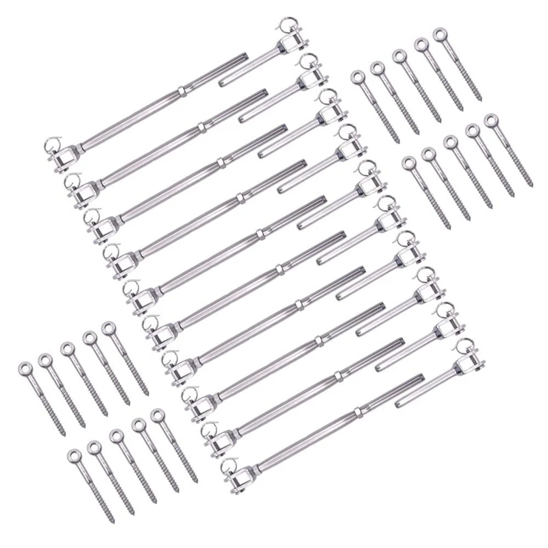 Adjustable T316 Stainless Steel Deck Cable Track Kit For Wood Posts,Swage Turnbuckle 10 Pieces,Eye End Wood Screw Stair Rails,
Adjustable T316 Stainless Steel Deck Cable Track Kit For Wood Posts,Swage Turnbuckle 10 Pieces,Eye End Wood Screw Stair Rails,