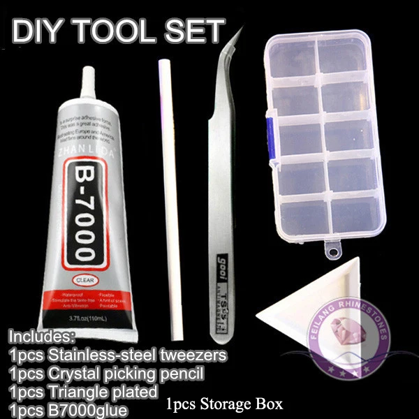DIY Tool Set Pick up Pencil+Tweezers+Plates+B7000 DIY TOOL SET for Rhinestones Beads Jewelry Nail Art DIY
DIY Tool Set Pick up Pencil+Tweezers+Plates+B7000 DIY TOOL SET for Rhinestones Beads Jewelry Nail Art DIY