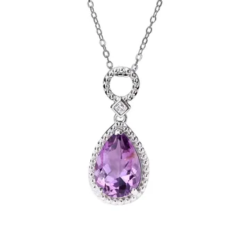 crystal jewelry factory wholesale new design classic white gold 925 sterling silver natural purple amethyst pendant necklace
crystal jewelry factory wholesale new design classic white gold 925 sterling silver natural purple amethyst pendant necklace