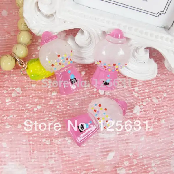 Kawaii Flatback DIY Resin Hot Pink Bubble Gumball Machine Cabochons Flat Back Scrapbooking Embellishment Decoration:18*30mm
Kawaii Flatback DIY Resin Hot Pink Bubble Gumball Machine Cabochons Flat Back Scrapbooking Embellishment Decoration:18*30mm