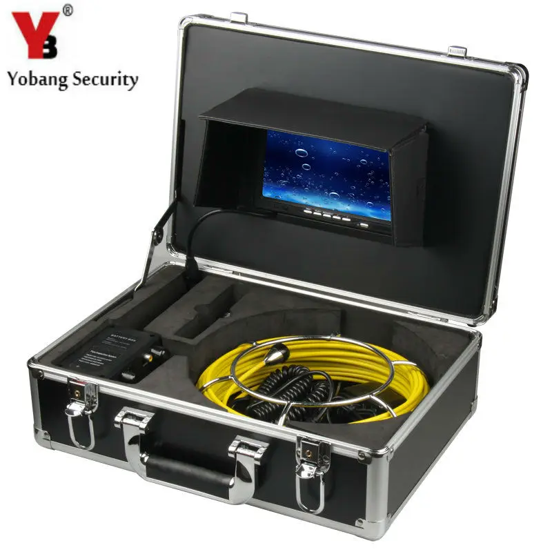 YobangSecurity 7inch LCD Cable Underwater Duct Cleaning Tube Pipe Inspection Camera Drain Waterproof Pipe Sewer Camera 12Leds
YobangSecurity 7inch LCD Cable Underwater Duct Cleaning Tube Pipe Inspection Camera Drain Waterproof Pipe Sewer Camera 12Leds