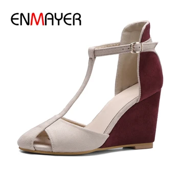 ENMAYER Summer New Wedges Shoes Woman Sandals Ladies Open Toe Breathable Shoe Women Casual Shoes Wedge Sandals ZYL203
ENMAYER Summer New Wedges Shoes Woman Sandals Ladies Open Toe Breathable Shoe Women Casual Shoes Wedge Sandals ZYL203