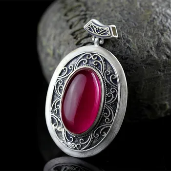 S925 sterling silver woman pendant hand-inlaid ethnic style women's models corundum exquisite pendants
S925 sterling silver woman pendant hand-inlaid ethnic style women's models corundum exquisite pendants