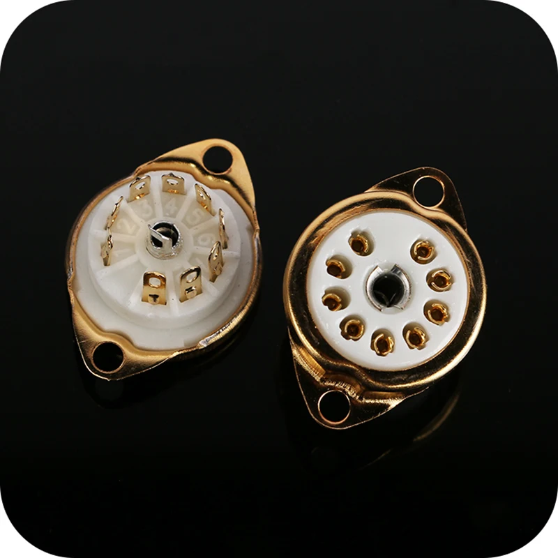 1Pcs Ceramic Vacuum Tube Seat Valve Base Small 9 Foot Pin Large 8 Foot Pin Gold Plate Tube Socket PCB
1Pcs Ceramic Vacuum Tube Seat Valve Base Small 9 Foot Pin Large 8 Foot Pin Gold Plate Tube Socket PCB