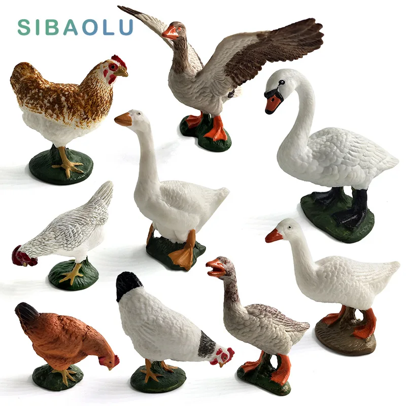 Simulation Swan Chicken Hens Duck Goose Geese Farm animal model figurines toy miniature garden home decoration accessories Decor
Simulation Swan Chicken Hens Duck Goose Geese Farm animal model figurines toy miniature garden home decoration accessories Decor