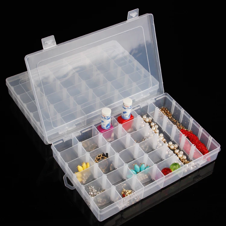 TONVIC 3 Plastic Adjustable Jewelry Compartment Beads Box Storage Box 36 Compartments
TONVIC 3 Plastic Adjustable Jewelry Compartment Beads Box Storage Box 36 Compartments