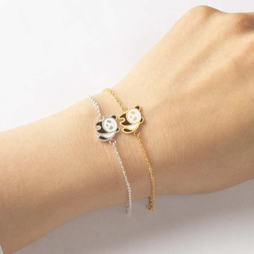 Sweet Panda Bracelet Bangle Ethnic Style Cute Animal Stainless Steel Jewelry Best Friend Graduation Gifts Pulseras Mujer
Sweet Panda Bracelet Bangle Ethnic Style Cute Animal Stainless Steel Jewelry Best Friend Graduation Gifts Pulseras Mujer