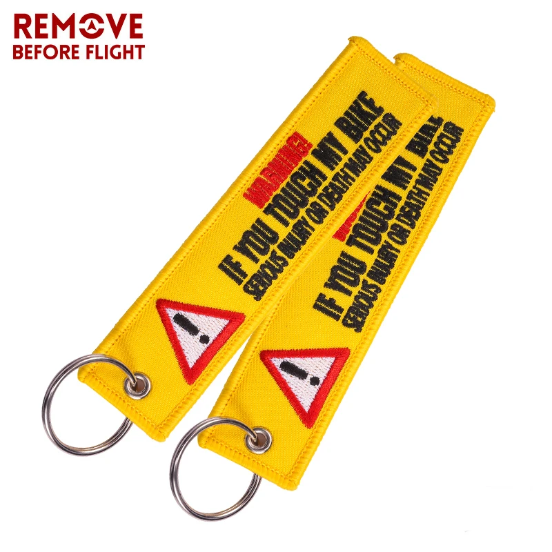 20PCS Keychain Key Rings for Motorcycles and Cars Key Tag Embroidery Yelloew Danger Remind Launch FOB OEM Key Christmas Gifts
20PCS Keychain Key Rings for Motorcycles and Cars Key Tag Embroidery Yelloew Danger Remind Launch FOB OEM Key Christmas Gifts