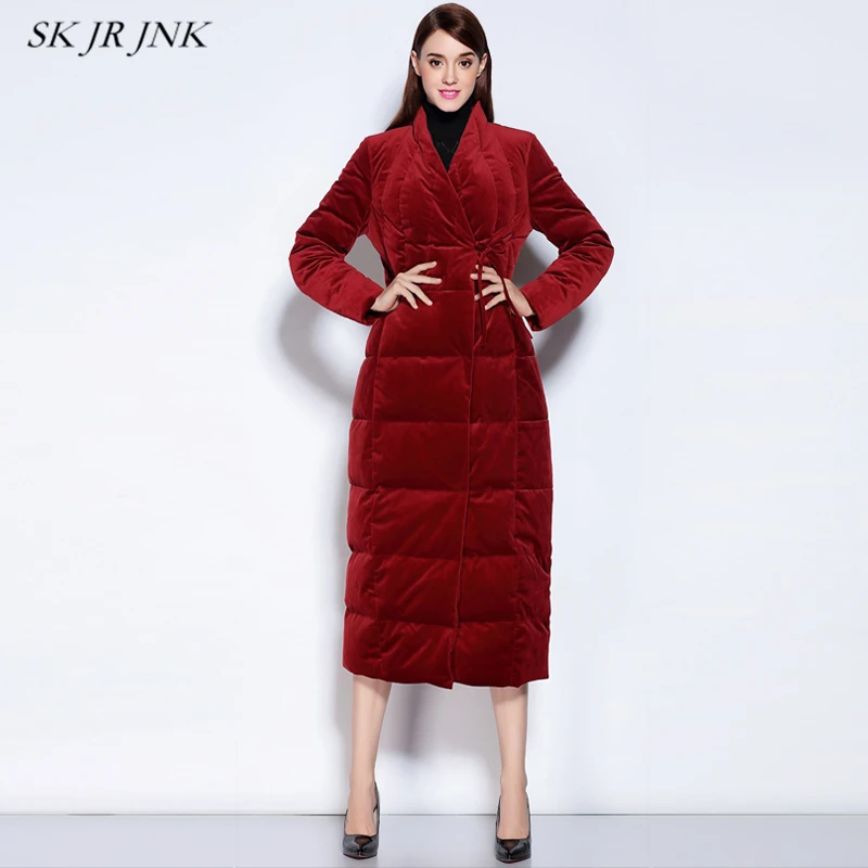 High Quality Winter Long Down Jacket Women Thick Warm Velvet 90% White Duck Down Coat Plus Size Elegant Slim Female Parka LW117
High Quality Winter Long Down Jacket Women Thick Warm Velvet 90% White Duck Down Coat Plus Size Elegant Slim Female Parka LW117