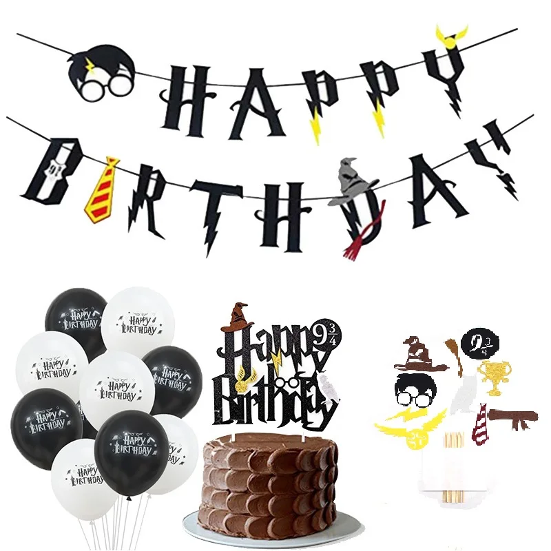 Happy Birthday Decoration Latex Balloon Banner Cake Topper Flags Decoration Baby Shower Kids Birthday Magic Theme Party Supplies
Happy Birthday Decoration Latex Balloon Banner Cake Topper Flags Decoration Baby Shower Kids Birthday Magic Theme Party Supplies