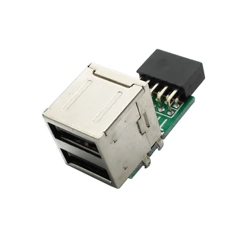 PC Host Case Internal Motherboard USB 2.0 Hub 9Pin to 2 Port USB A Female Splitter Converter PCB Board Extender Card
PC Host Case Internal Motherboard USB 2.0 Hub 9Pin to 2 Port USB A Female Splitter Converter PCB Board Extender Card