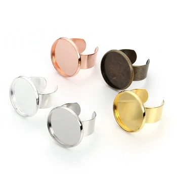 10pcs/lot Copper Metal Adjustable Ring Base 5 Colors Blank Ring Setting Fit 16/20mm Cabochon Cameo Base Tray Bezel Craft F3518
10pcs/lot Copper Metal Adjustable Ring Base 5 Colors Blank Ring Setting Fit 16/20mm Cabochon Cameo Base Tray Bezel Craft F3518