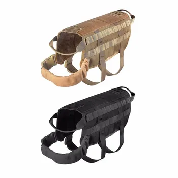 1pc Tactical Dog Harness Vest Training Molle Harness Nylon Breathable Comfortable Pet Dog Clothes for Walking Hiking Hunting
1pc Tactical Dog Harness Vest Training Molle Harness Nylon Breathable Comfortable Pet Dog Clothes for Walking Hiking Hunting