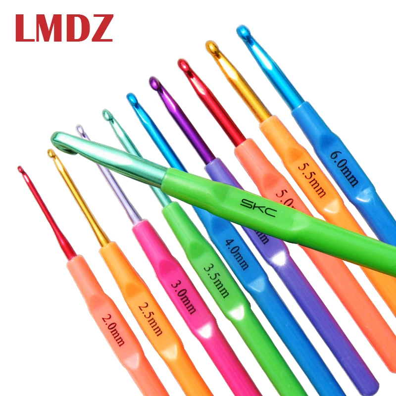LMDZ 1Pcs Plastic Handle Aluminum Crochet Needle Crochet Hooks Knitting Needles Weaving Tools Hook Crochet Knit Tool 2mm-7mm
LMDZ 1Pcs Plastic Handle Aluminum Crochet Needle Crochet Hooks Knitting Needles Weaving Tools Hook Crochet Knit Tool 2mm-7mm