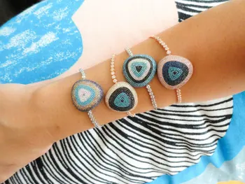 Free shipping factory top quality evil eye micro pave nano stone cz silver color tennis women sparking Eye cz bangle
Free shipping factory top quality evil eye micro pave nano stone cz silver color tennis women sparking Eye cz bangle