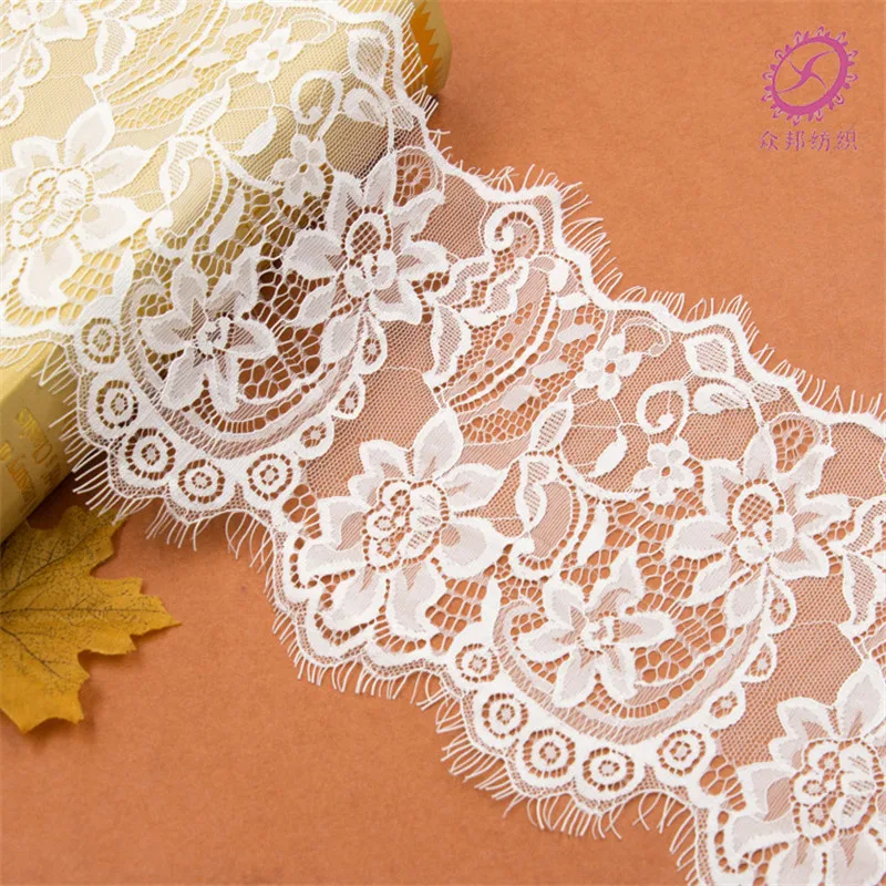 17CM Width*3yards Soft Knitted Eyelash Lace Fabrics Shiny 100% Nylon Underwear Lace Eyelashes Lace Ribbon Sewing Accessories
17CM Width*3yards Soft Knitted Eyelash Lace Fabrics Shiny 100% Nylon Underwear Lace Eyelashes Lace Ribbon Sewing Accessories