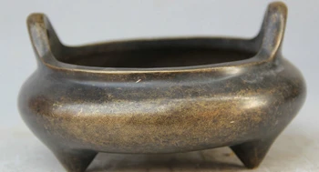 song voge gem S1759 7" Old Marked Chinese dynasty Bronze Folk 3 Foot handle Incense Burner Censer
song voge gem S1759 7" Old Marked Chinese dynasty Bronze Folk 3 Foot handle Incense Burner Censer