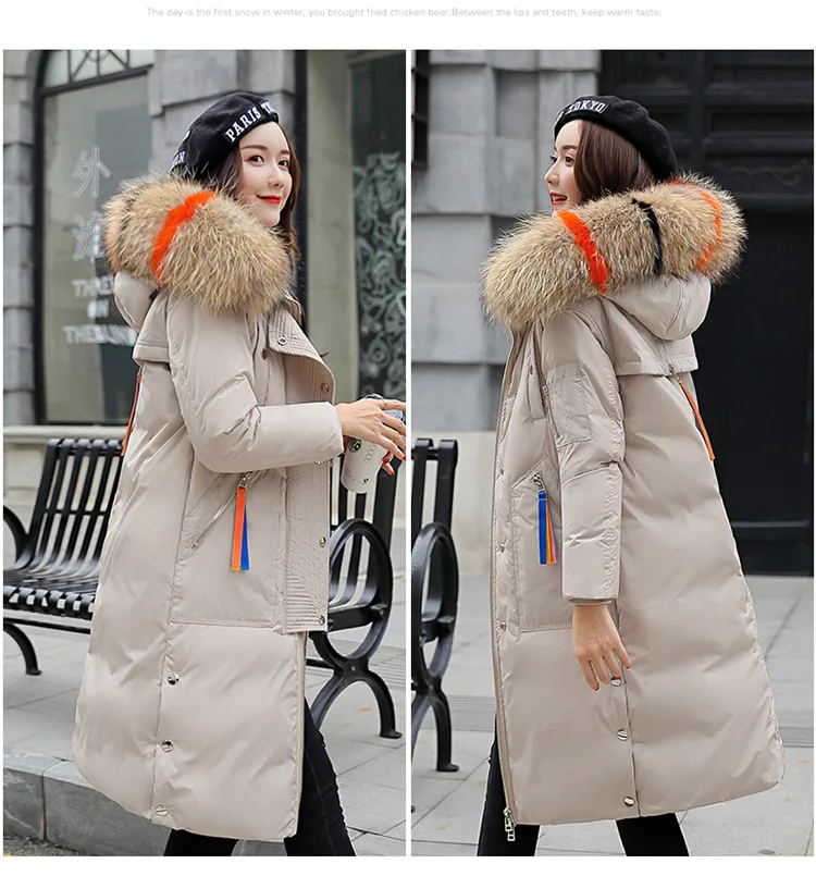 M-3XL Big size women cotton jackets black khaki women winter coats 90% cotton super warm fur hooded windproof Long casual parkas
M-3XL Big size women cotton jackets black khaki women winter coats 90% cotton super warm fur hooded windproof Long casual parkas