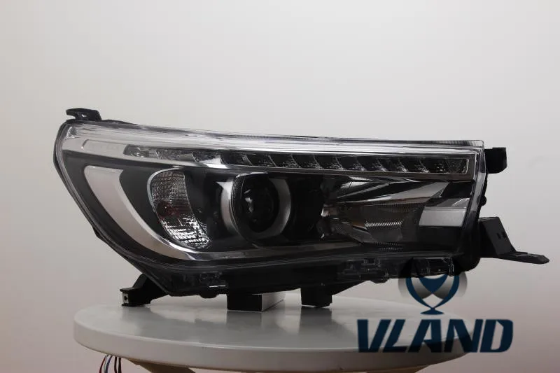 VLAND manufacturer for Car head lamp for Hilux LED Headlight 2016 2017 for Revo Head light with xenon HID projector lens and Day
VLAND manufacturer for Car head lamp for Hilux LED Headlight 2016 2017 for Revo Head light with xenon HID projector lens and Day